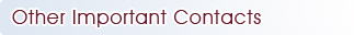 Other Important Contacts